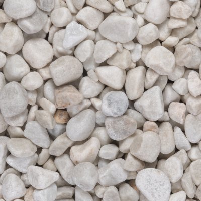 10mm White Marble Tumbled Pebbles Bulk Bag