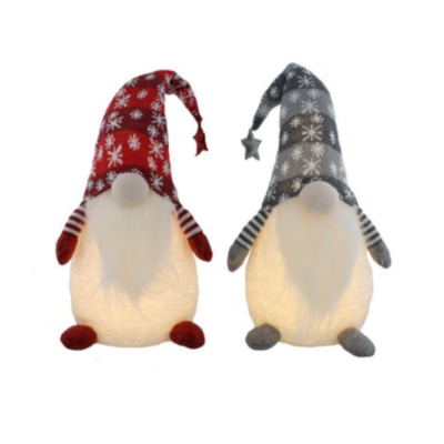 Light Up Sitting Gonk With Snowflake Hat - 40cm