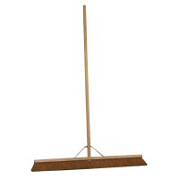 Soft Coco Broom with Stay and Handle - Natural 900mm