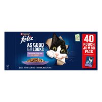 Felix Cat Pouch As Good As It Looks Favourites Selection In Jelly 40x85g