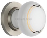 6010-SN - Gold Line Knob With Satin Nickel Base