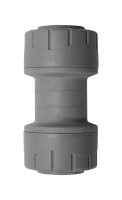 POLYPLUMB GREY PB022 22mm STRAIGHT COUPLING