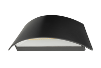 CURVERA 2x3W LED up/down Wall Light, IP65, 3000K, Double, Black