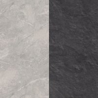 Light Grey Valmasino Marble ST75/Scivaro Slate ST76 Splashback 4.1 x 640 x 8mm