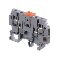 1SNA115479R2300 Entrelec 2 IN 2 OUT MULTCLAMP 6MM TERMINAL GREY M4/6.4A