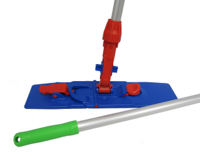 UNIKO FLAT MOP HOLDER LOCK & HANDLE GREEN 40cm