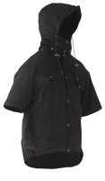 Oilskin Short Sleeve Vest with hood