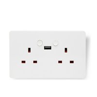 Smart WiFi Double Socket with USB