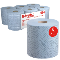 WypAll&reg; L10 Food & Hygiene Wiping Paper, Centrefeed for Roll Control&trade;