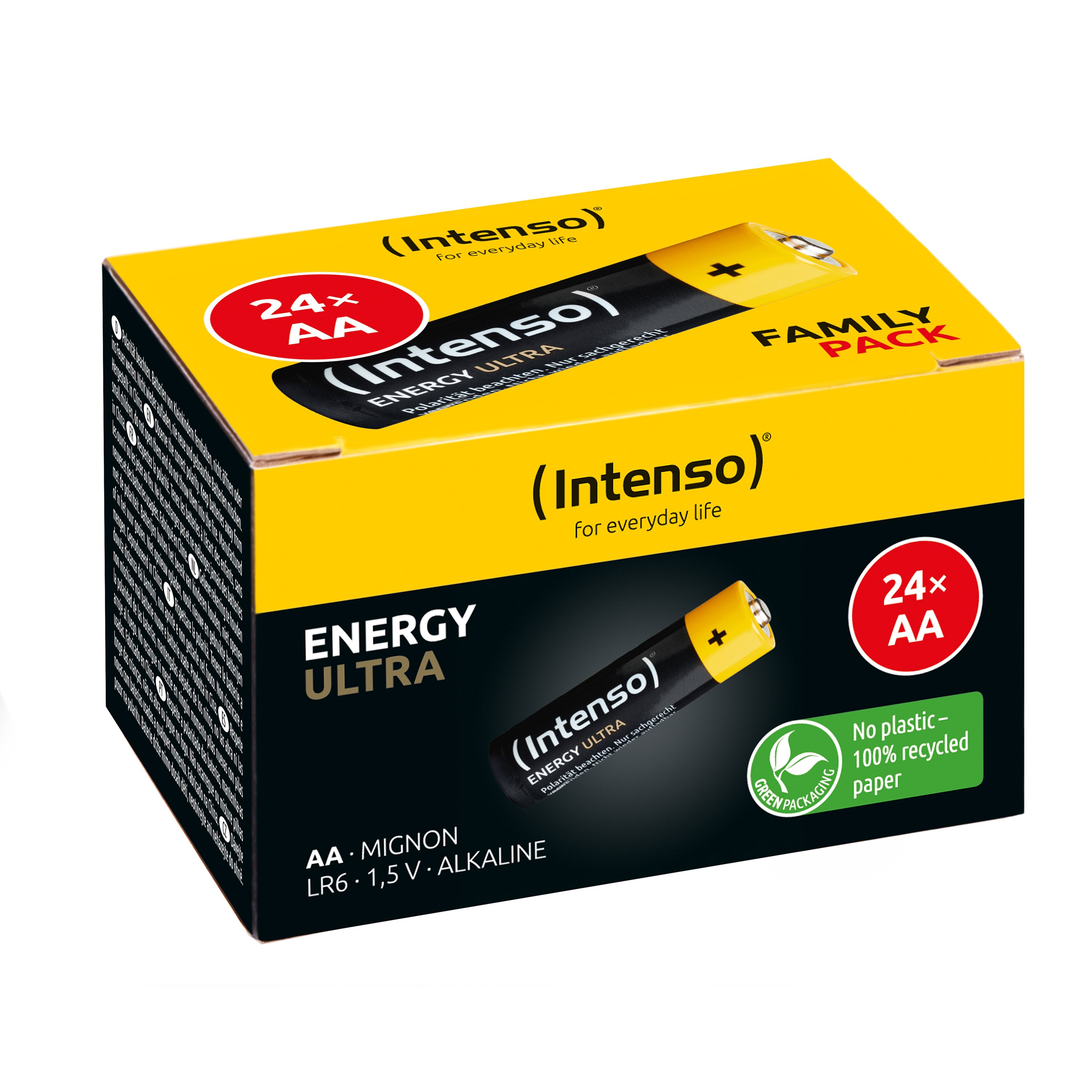 Intenso Energy Ultra AA battery label with 2600 mAh capacity