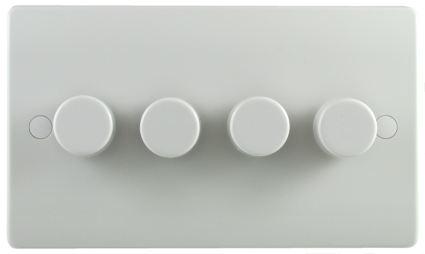 Sline 4G 2W 400W Dimmer Switch White SL357/400