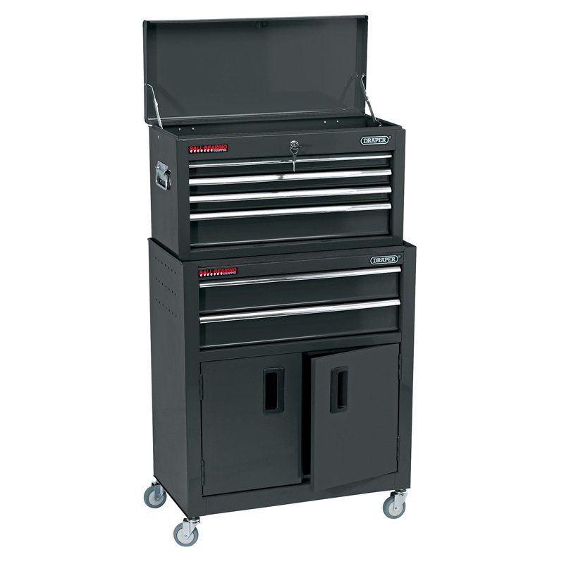 Draper 6 Drawer Combined Roller Cabinet & Tool Chest 24inch