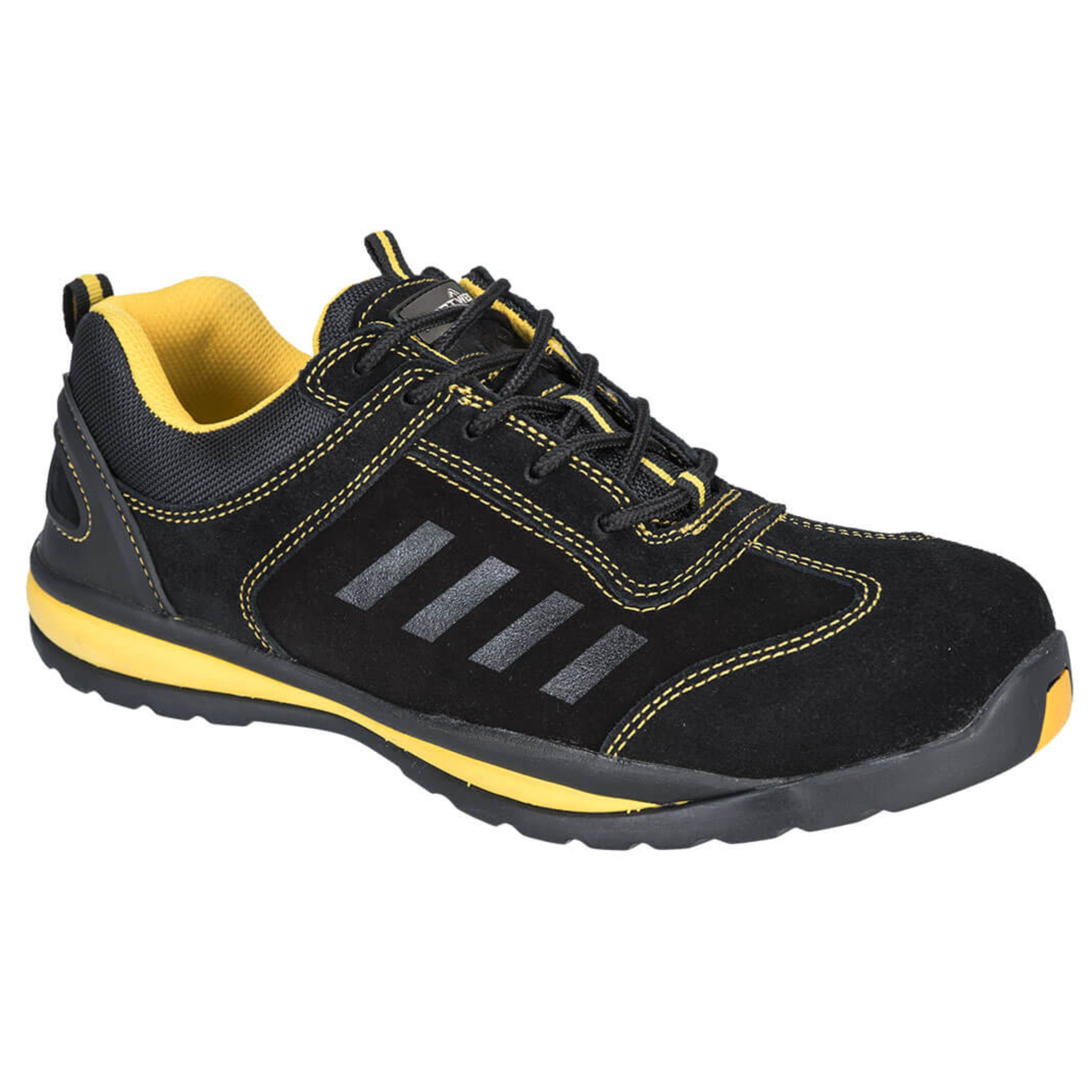 Steelite Lusum Safety Trainer, Black/Yellow, HRO