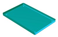 Nichrominox Aluminium Instrument Tray Turquoise - DMI Dental Consumables Ireland - Next Day Delivery