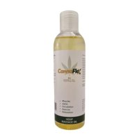 CannaFlex Hemp Massage Oil is a 200ml bottle of oil.