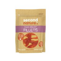 Second Nature Dog Treats Duck Breast Fillets 12x80g