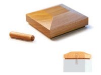 White Oak Flat Cap with Dowel 91 x 91mm