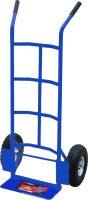 HEAVY DUTY SACK TRUCK WITH PUMP WHEEL BLUE