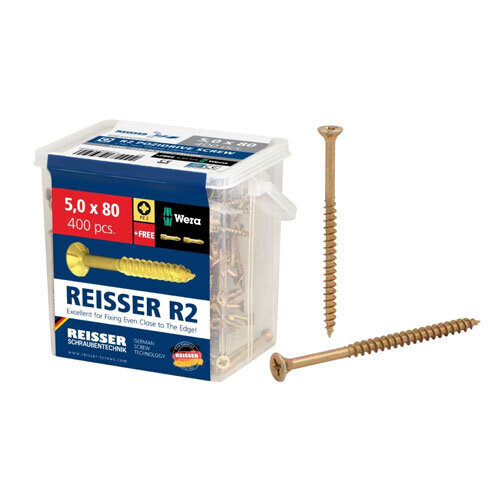 Reisser Tub Wood Screws 4.5 X 80mm (450)