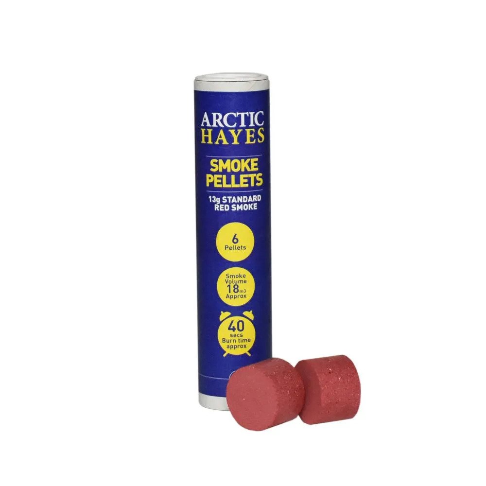 Artic Hayes 13g Red Smoke Pellets (Tube of 6) PH001C