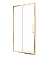 ASPECT 8MM FRAMED SLIDING DOOR 1400MM BRUSHED GOLD