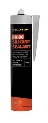 Dunlop FX-90 Mist Grey Silicone Sealant 310ml BAL25939