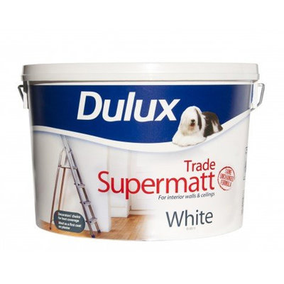 Dulux Trade Supermatt - Pure Brilliant White 10L