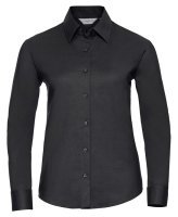 Russell Women's Long Sleeve Oxford Shirt - Black