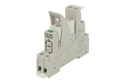 Push-in Interface Relay 230VAC 2CO Socket Mount Relay97x15.9x75.8mm