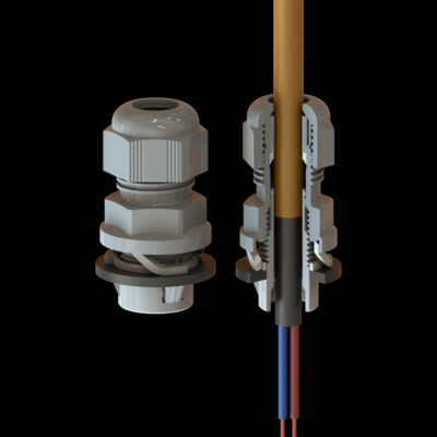 25MM SMART FIT GLAND GREY