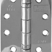 J8500PC G11 4 x 3" Pol Chrome Ball Bearing Hinge Square (Pair)