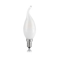E14 FROSTED 4W CANDLE TAIL, 3000K,  NON-DIMMABLE
