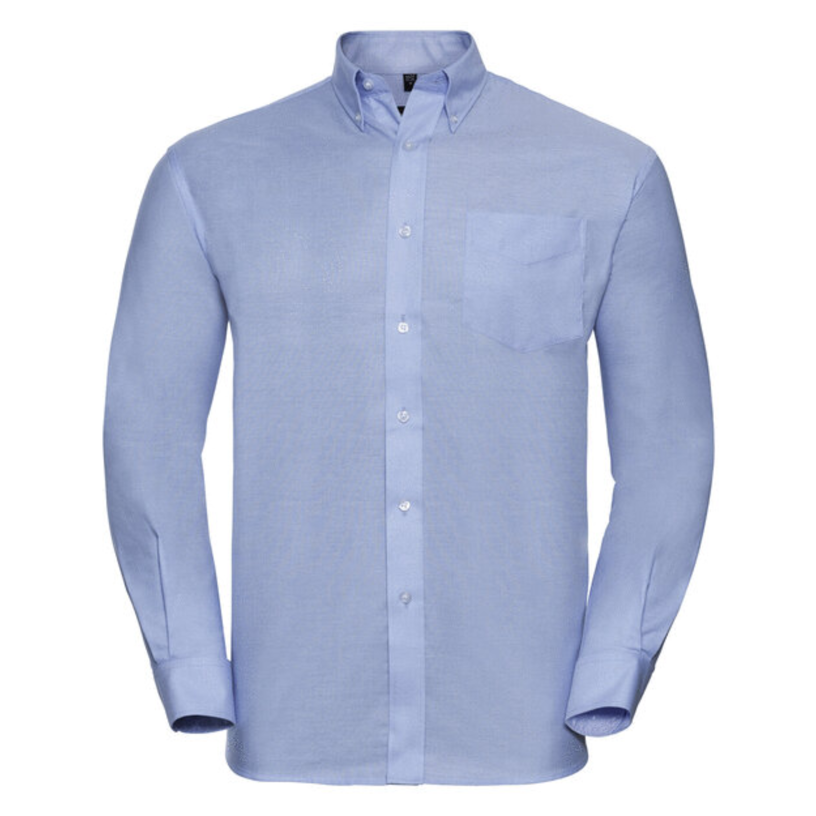 Russell Men's L/S Oxford Shirt, Oxford Blue