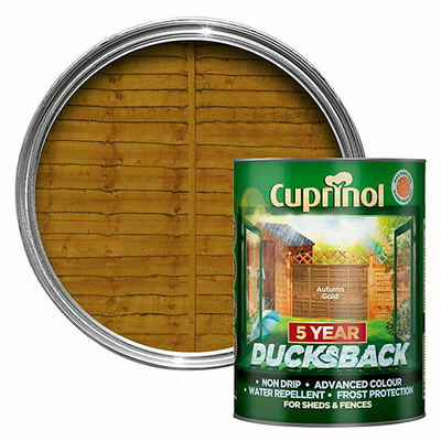 Cuprinol 5 Year Ducksback Autumn Gold - 9 Litre