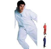 Polypropylene Disposable Coverall with Zip Front Fastening