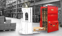 Pallet handling with driverless forklift trucks - Palomat AGV