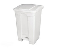 Plastic Pedal Bin 45 ltr White