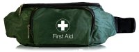 Empty First-Aid Bum Bag 2 Compart. - Green 410x110x130mm
