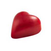 Julio - red coloured white heart with praline filling 14g - 1kg