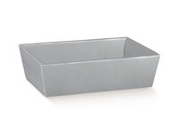 BOX TRAY MEDIUM 290X210X90mm SILVER MOTTLED