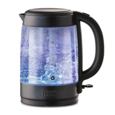 Russell Hobbs Black Glass Illuminating Kettle | 27750