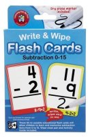 Write and Wipe Flash Cards - Subtraction 