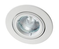 ZAK GU10 mains voltage DieCast AL downlight,max 50W,IP20,82mm,Wh