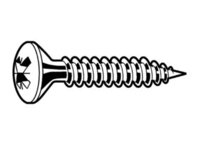 3.5mm X 16.0mm DIN 7995-Z Countersunk Head Wood Screw Pozi Zinc Plated