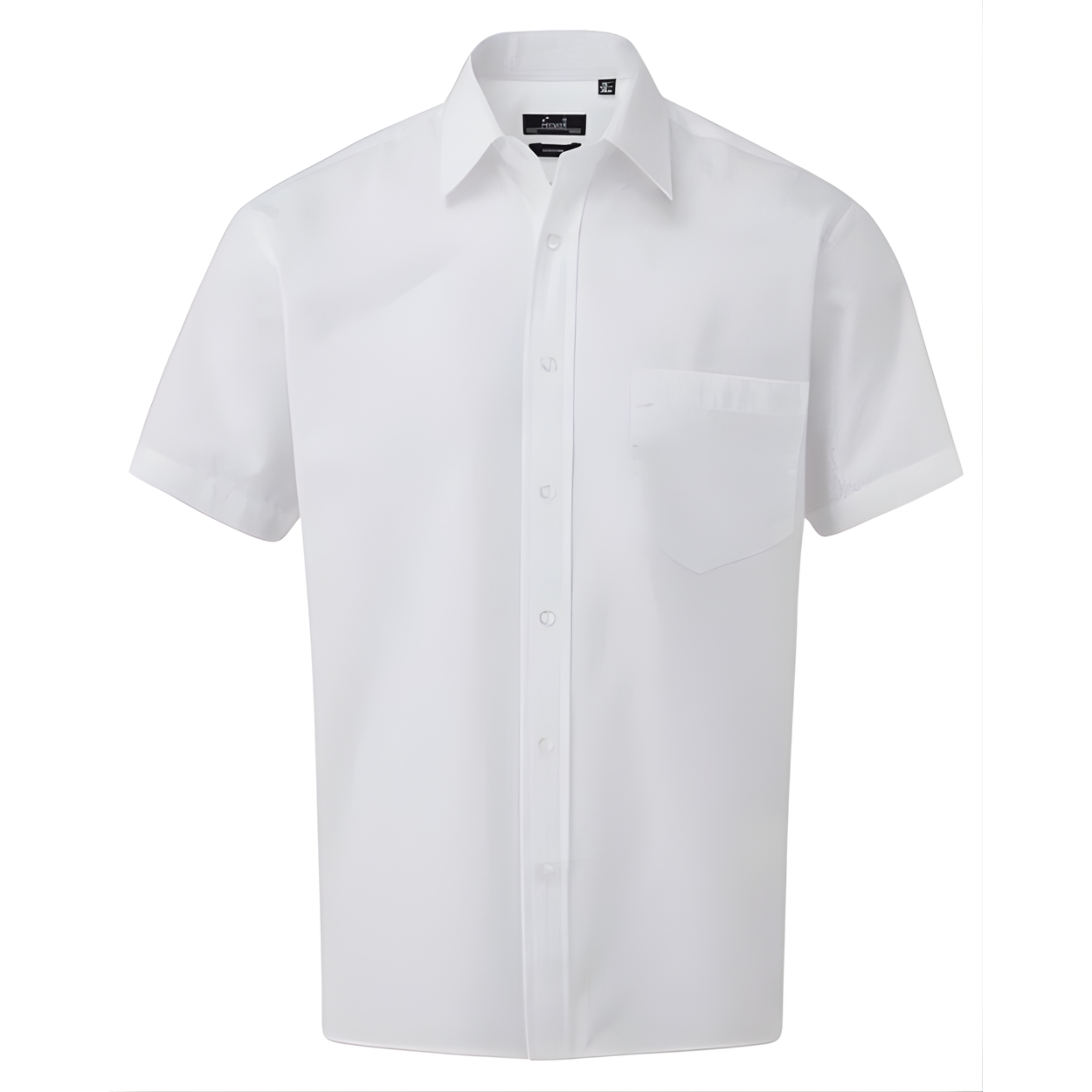Poplin Short Sleeve Shirt, White