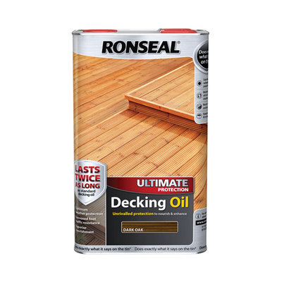 Ronseal Ultimate Decking Oil - Dark Oak 5L