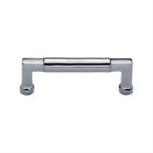 C0312 101-PC - Heritage Brass Cabinet Pull Bauhaus Design 101MM CTC Polished Chrome Finish