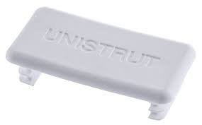 41X21 Unistrut PVC White End Cap