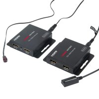 Labgear HDMI over cat 5e/6/7 extender kit 70M Twin Output