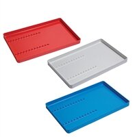 Perfection Plus Plastic Instrument Trays with a Rack White - DMI Ireland's Leading Dental Supplier - Next Day Delivery